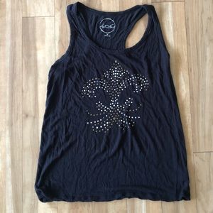 INC studded motif tank top